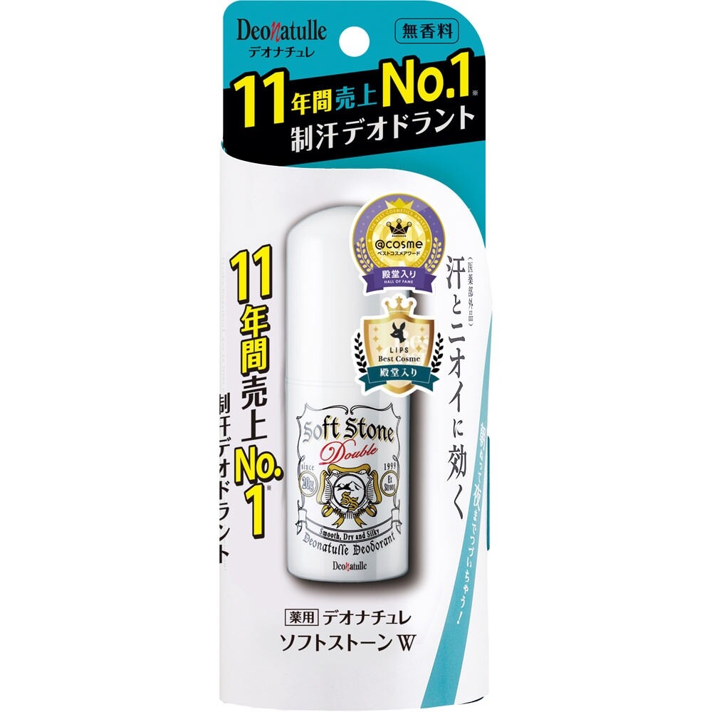 Deonatulle Soft Stone W Deodorant Stick 20g – Unscented Japan