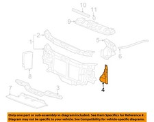 GM OEM Radiator Support-Side Brace Right 22948883