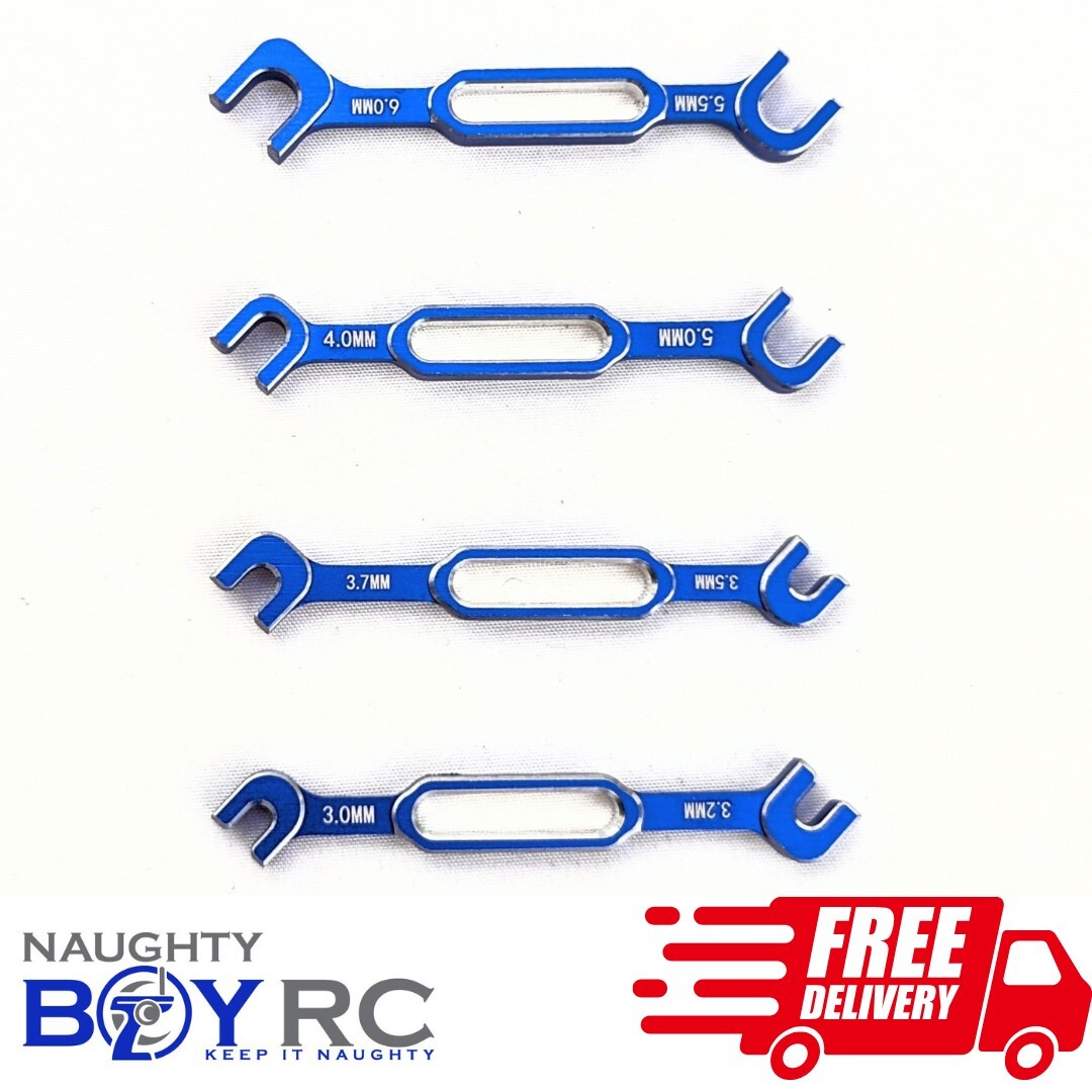 Naughty Boy RC Set Chiave Gira Alluminio Auto 3 3.2 3.5 3.7 4 Naughty Boy RC Set Chiave Gira Alluminio Auto 3 3.2 3.5 3.7 4
