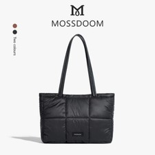 MOSSDOOM Luffie Bag Black PU leather Shoulder For Women Simple Korean Fashion