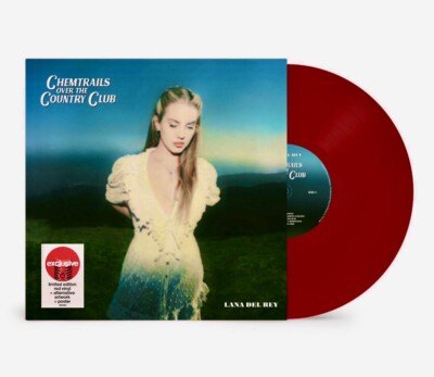 Lana Del Rey - Chemtrails Over the Country Club, Red Vinyl, Alt Cover + Poster