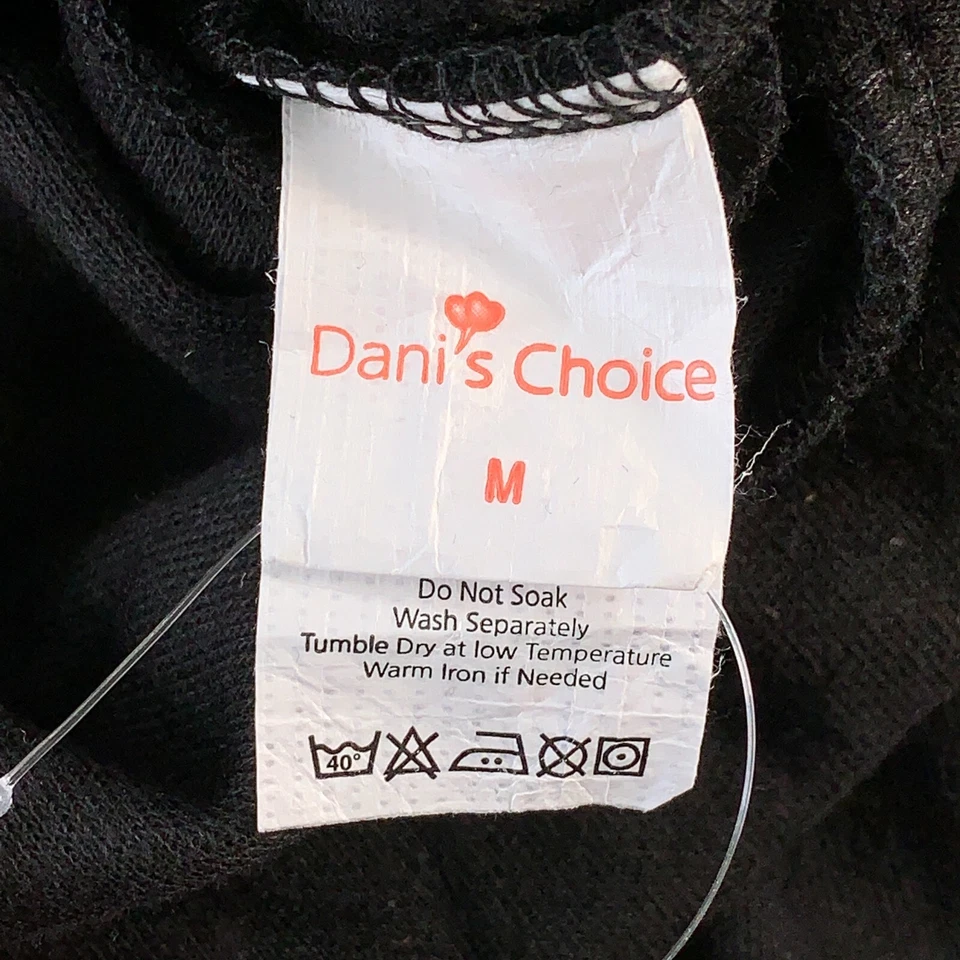 Falda para mujer Dani's Choice talla mediana negra acampanada hasta la rodilla línea A nueva con etiquetas Foto 2 de 4