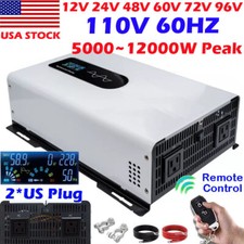 Pure Sine Wave Inverter 5000W 8000W 12000W 12V 24V 48V 72V To110V Solar Off Grid