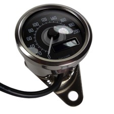 Motorrad digital Mini Tachometer Daytona bis 200 kmh E geprüft +Schrumpfschlauch