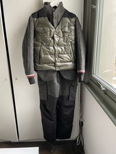 Moncler Grenoble Men's Full Wool Tweed Ski Suit Size 2/Xl(34) Excellent Cond