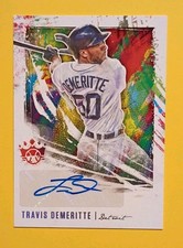 2020 Diamond Kings DK Signatures Holo Silver 48/49 Travis Demeritte Auto DKS-TD