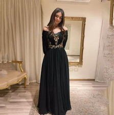 Off The Shoulder Long Evening Dresses Elegant Formal Occasion Prom Gowns Sequine