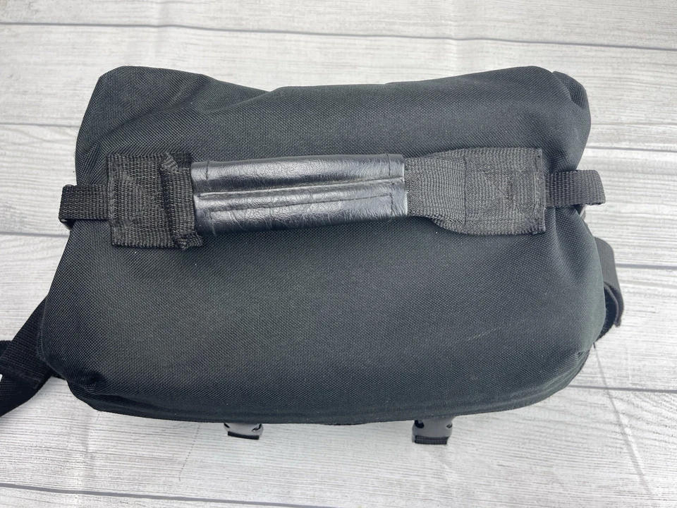 Bolso de mano grande Nikon DSLR de lona negro Foto 3 de 4