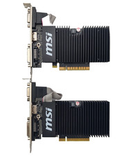 LOT OF 2 MSI NVIDIA GeForce GT 710 1GB DDR3 Graphics Card GT 710 1GD3H LPV1 
