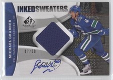 2009-10 SP Game Used Edition Inked Sweaters 7/50 Michael Grabner #IS-GB Auto 1q7