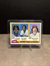 1981 Topps #2 Home Run Leaders Reggie Jackson / Ben Oglivie / Mike Schmidt⚾EX⚾