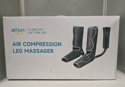 all joy AJLM22 Air Compression Leg Massager Adjustable Wrap, Heat, 6 Modes