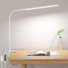 Lepro Desk Lamp Clamp Eye Caring LED Desk Lamp 5W 460lm Dimmable USB Powered 10