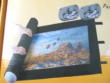 Puzzle Mat Roll Up Saver W/ Pump Fasteners 6 Trays Storage Bag New