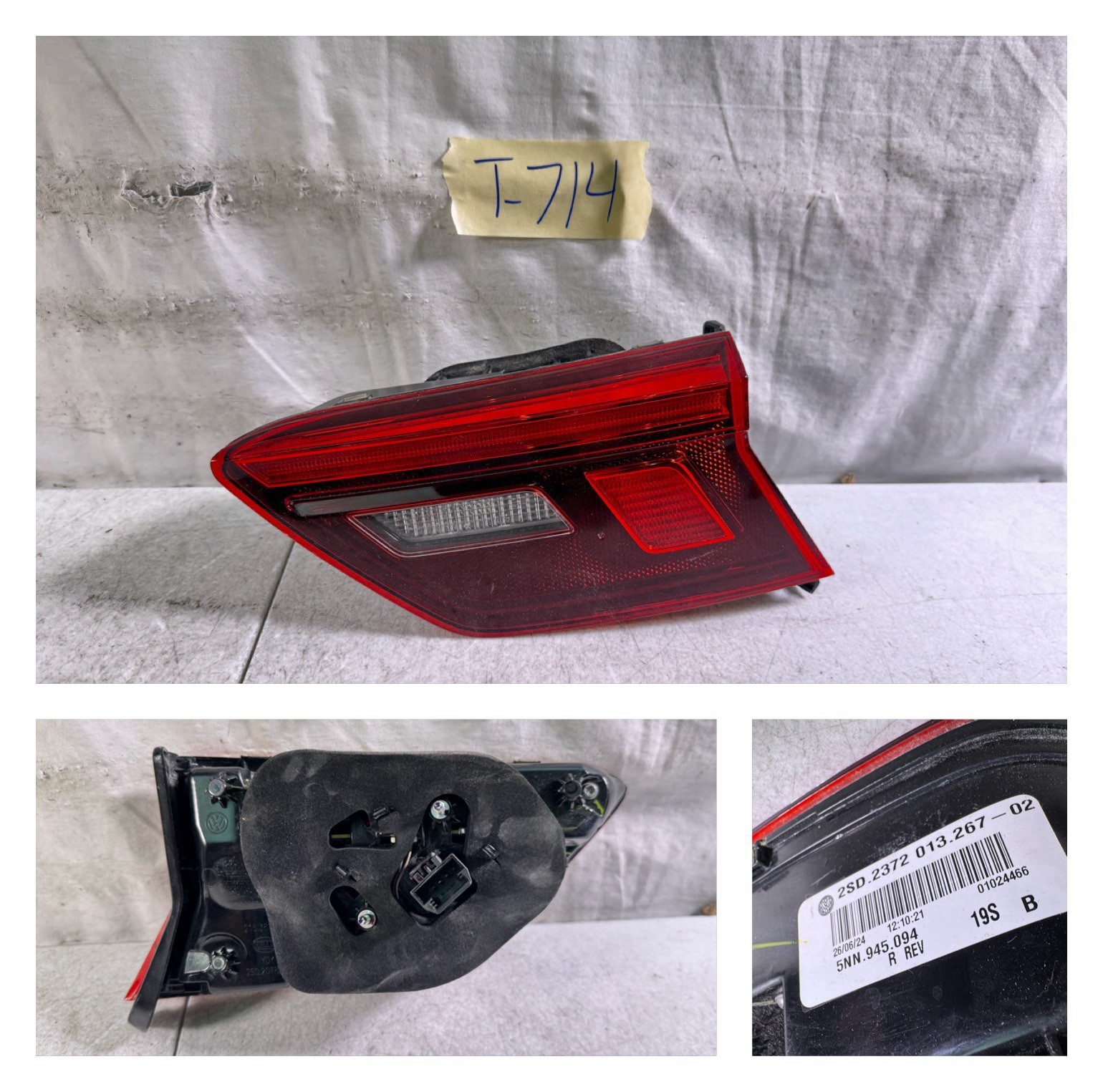 2018-2024 Volkswagen VW Tiguan RH Passenger RIGHT LED Tail Light OEM 5NN.945.094