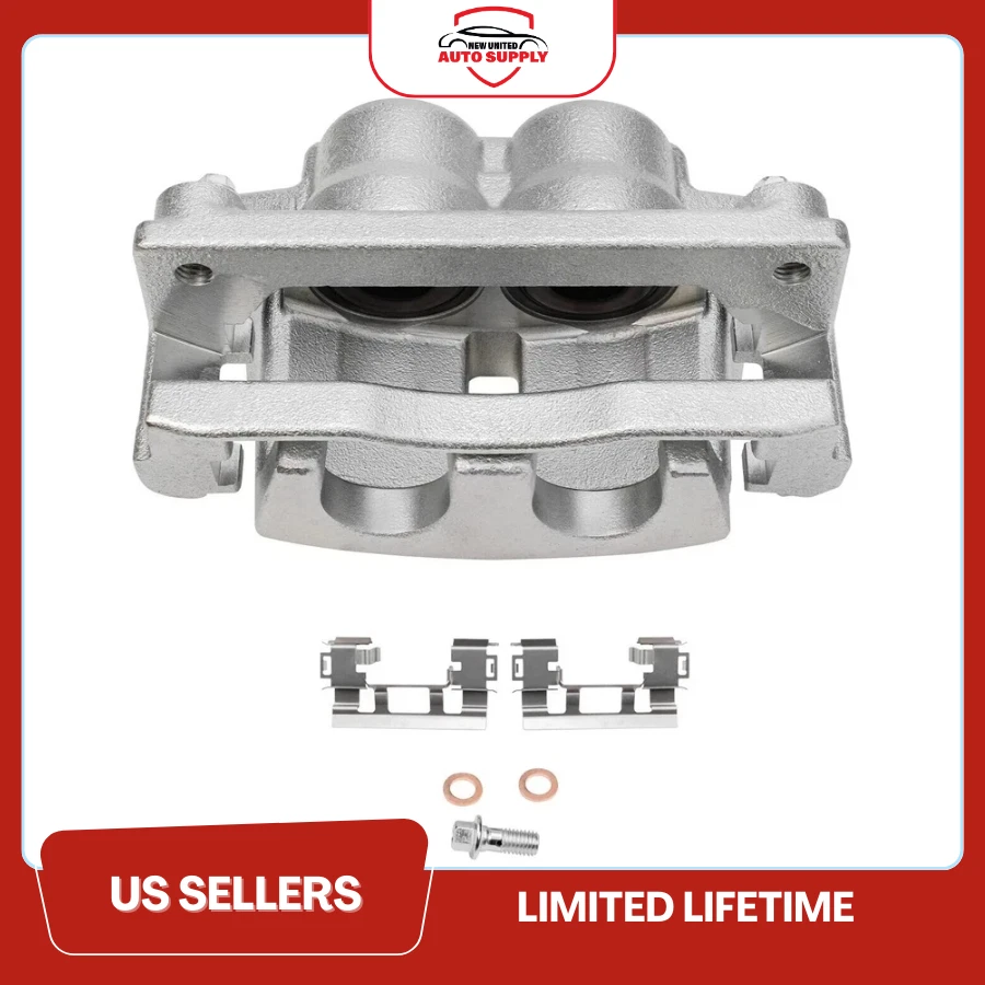 Pinza de freno delantera izquierda con soporte para Chevy Traverse Trailblazer GMC Acadia Foto 2 de 3