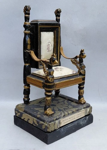 NAPOLEON III MINIATURE ARMCHAIR / WORK OF B. DEPIN / ARMCHAIR WORKSHOP 1988