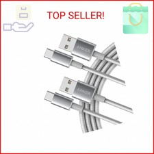 Anker Cable 2 Pack, 6FT , USB A to USB C Cable for iPhone 17 Series,Samsung Gal