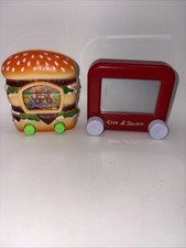 Vintage Hamburger Water Toy And Mini Etch A Sketch
