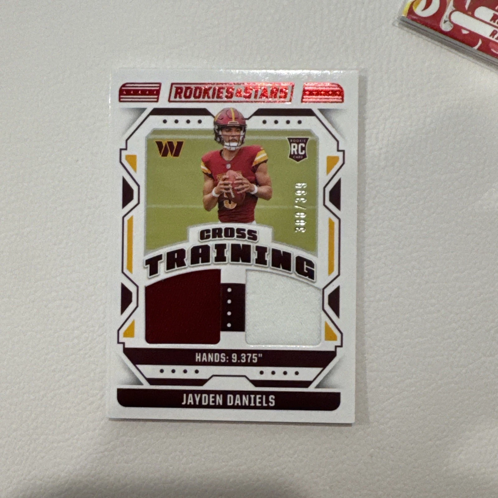 Jayden Daniels Panini Rookies & Stars Cross Training Relics #CTJDS Base