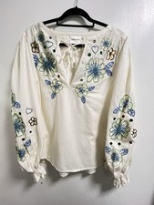 Fabienne Chapot Caroline Embroidered Blouse Women’s UK 16 BNWT