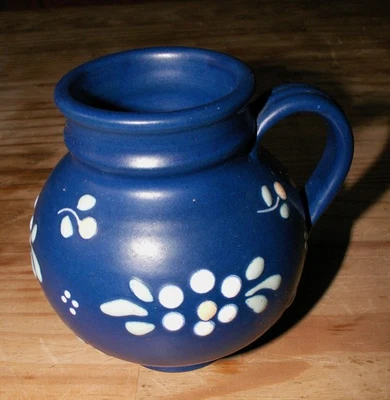 Blumenvase / Keramik Vase / Krug mit Henkel - Bild 1 von 3