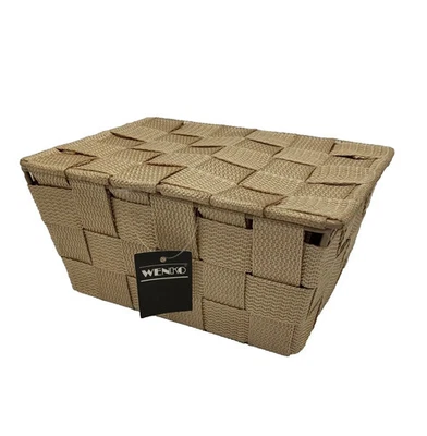 Wenko Aufbewahrungskorb Badkorb ADRIA beige 4x10x19 cm - Bild 1 von 4