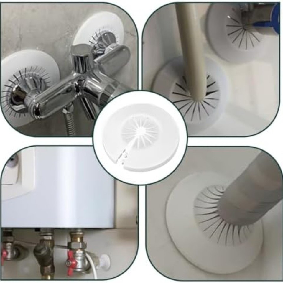 PVC Water Pipe Covers 10PCS Radiator Tube Covers White Fit 15 to 29mm ...