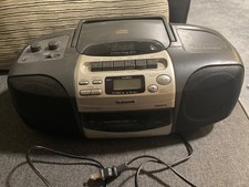 Aiwa CSD-ED20 Portable Boombox AM/FM Cassette Player Recorder CD Player WORKS