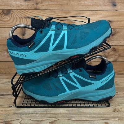 Salomon Turnschuhe Damen Größe UK 7,5 XA Siwa GTX blau wasserdicht Wanderschuhe