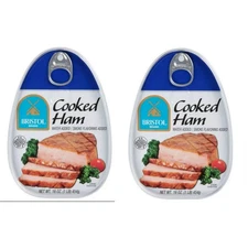 2 Pack Bristol Cooked Canned Ham, Smoke Flavor, High Protein, 16 oz Aluminum Can