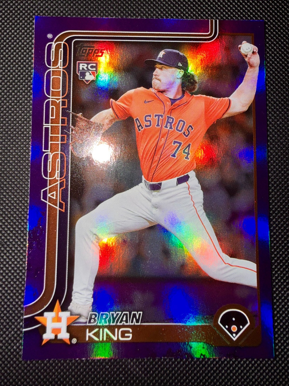 2025 Topps Update - Astros - Bryan King RC Purple Foil /250 - #US183