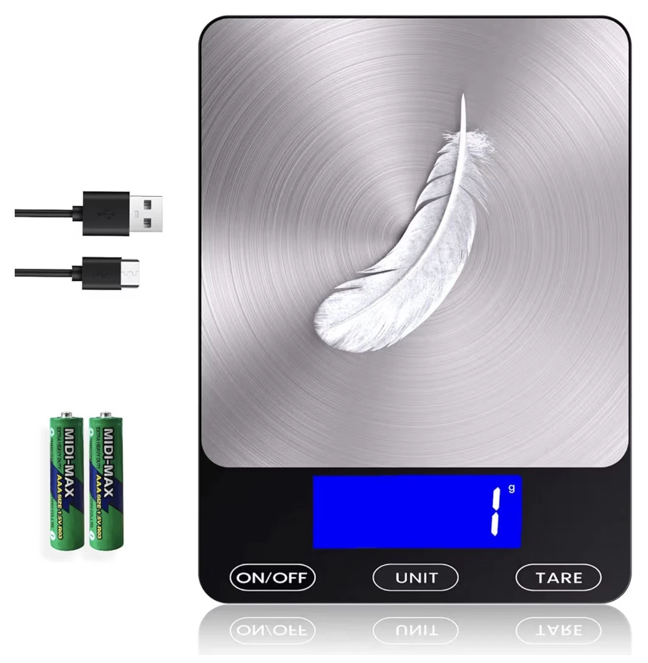 Food Scale -33lb Digital Kitchen Food Scale w/ batteries & USB - FREE SHIPPING!
Opens in a new windo
