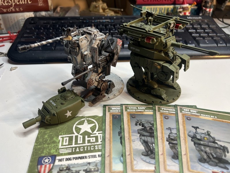 Dust Tactics Hot dog Pounder Steel Ram Mickey Panzer Medium Assault Walker tank