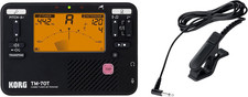 Tuner Metronome with Contact Mic Transpose Chromatic Mode Black