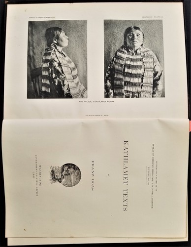 1901 antique Native American Indian KATHLAMET FOLK LURE myths tales language