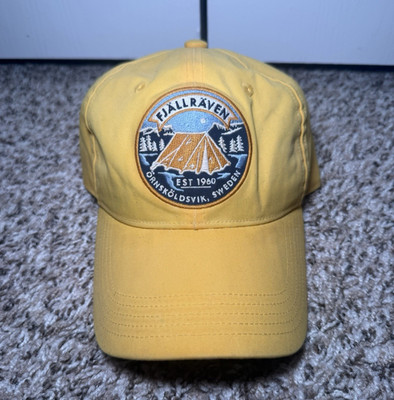 Fjällräven Waterproof Adjustable Baseball Cap Yellow/Blue One Size Men