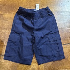 The Children's Place Cotton Navy Blue Cargo Shorts Boys Size 10 Elastic waist