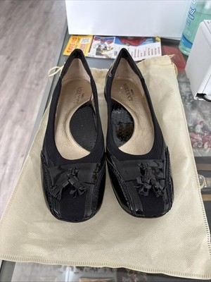 Sesto Meucci Womens Casual Flats Size 9 M Black Leather Going Out Party Italy