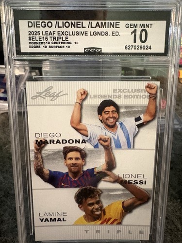 2025 Leaf Maradona/messi/yamal Psa10