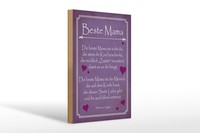 Holzschild Spruch 20X30 Cm Beste Mama Deko Schild