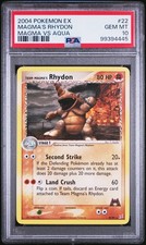 2004 POKEMON EX TEAM MAGMA VS TEAM AQUA #22 TEAM MAGMA'S RHYDON PSA 10 on eBay