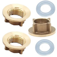 RecDec 3 Pack Kitchen Faucet Lock Nut with 1/2 Inch PT Female Thread Heavy Du...