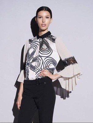Women Rinascimento Shirt Ivory Polyester M