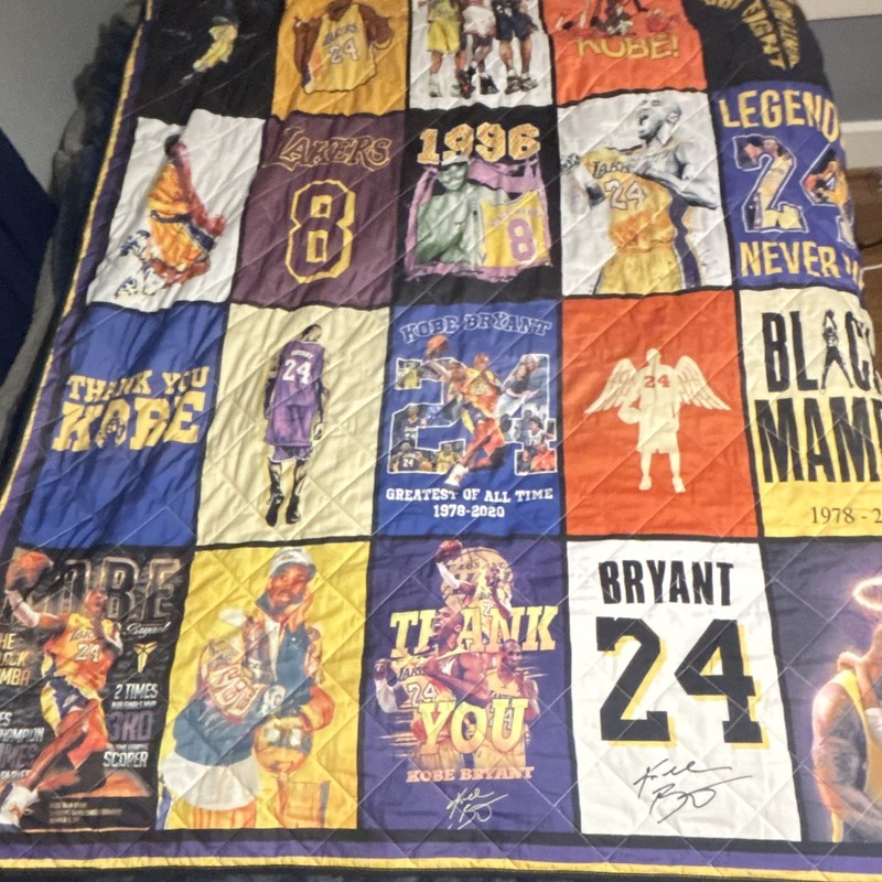 Kobe Bryant, Los Angeles Lakers Quilt Queen Size