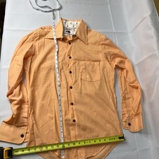 VINTAGE 70 s 1970 s Button Shirt Men s Sz 15 - 33 Hippie, Retro, Disco