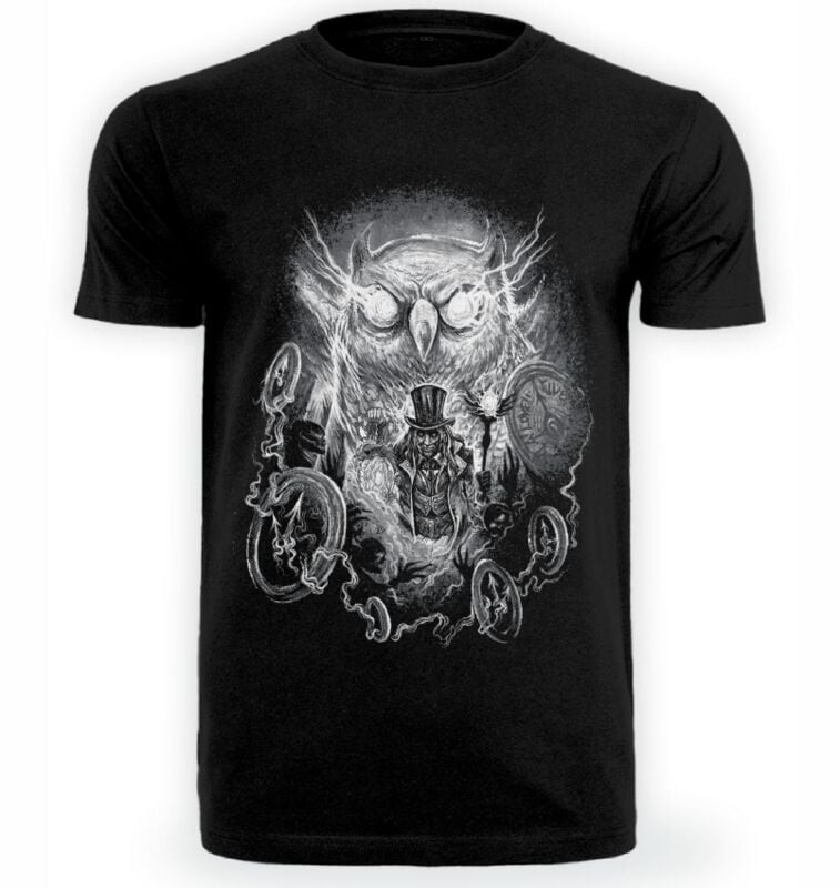 Футболка Axel Hermann Herren Time Flies от schwarz в стиле готика, рок-н-ролл, стимпанк