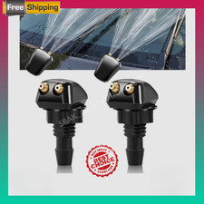 2 x Universal Car Windscreen Washer Wiper Nozzle Spray Jet DIY front Window Pair