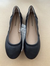 NEW Amazon Essentials Girls Black Ballet Flats Size 5