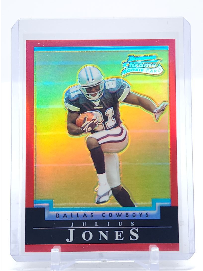 Julius Jones Bowman Chrome #159 Red Refractor